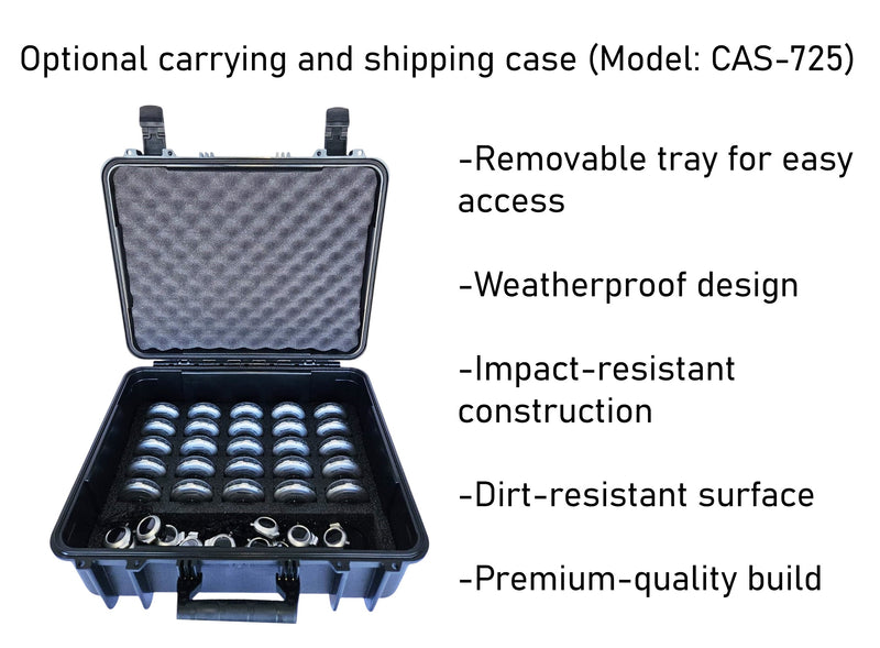 Enersound CAS-725 Shipping/Carrying Case for 25 Receivers and Accessories