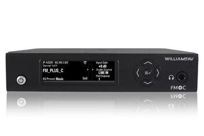 FM Plus Large-area Dual FM and Wi-Fi base transmitter with Dante ethernet input