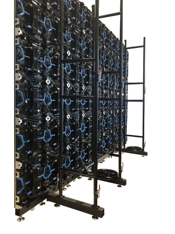 Indoor LED Wall Screen with Mounting System - Front-Serviceable Magnetic Modules - P2.97mm - 13.1ft x 6.5ft - 32 panels 500x500