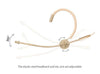 MIC-550SEN Professional Headset Microphone compatible with Sennheiser Wireless Systems. Beige.