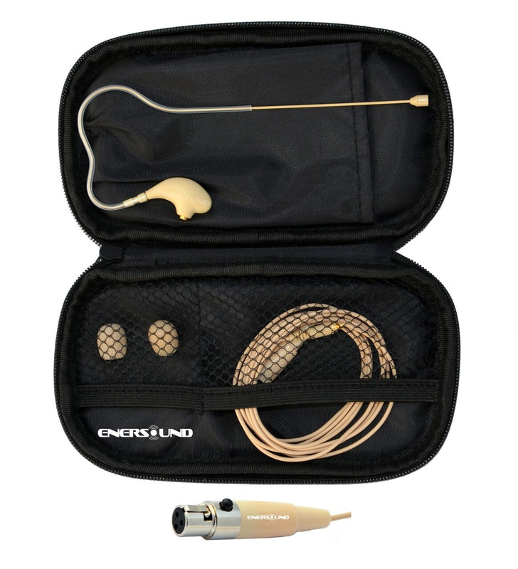 MIC-400MXL Professional Earset / Headset Microphone compatible with AKG / Samson Wireless Systems with Mini XLR. Beige.