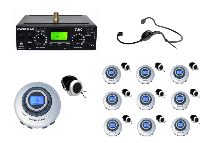 10-Person Translation System with Interpreter Monitor (Lifetime Warranty)