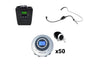 50-Person Portable Translation/Tourguide Professional System (Lifetime Warranty)