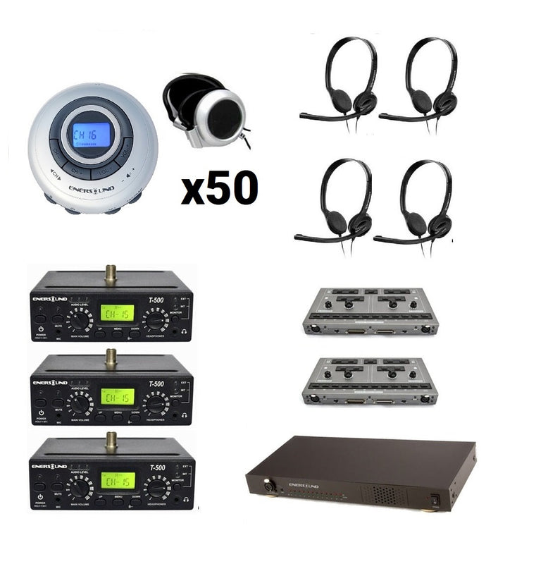 50-Person Professional Simultaneous Interpretation System for 3 Languages with Full Relay Capabilities