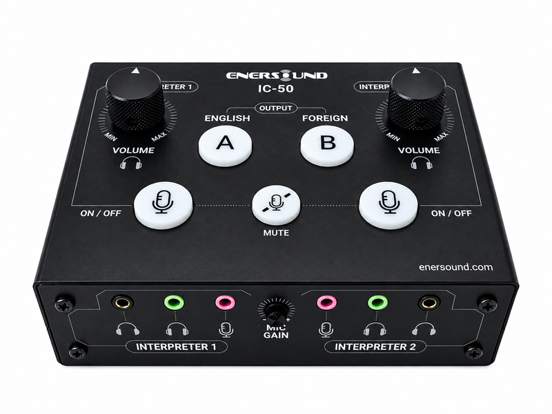 100-Person Professional (Two-Way) Bilingual Simultaneous Interpretation System.