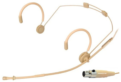 MIC-550SHU Professional Headset Microphone compatible with Shure Wireless Systems. Beige.