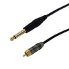 10 feet 1/4 Inch TS plug to RCA male premium cable to connect mixer to USB adapter