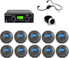 Enersound 10-Person Interpretation Translation System - US-Based 3-Year Warranty and Free Phone Support - Ideal for Church Schools Presentations Conferences