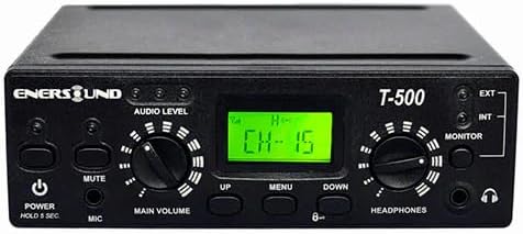 Enersound 5-Person Interpretation Translation System - US-Based 3-Year Warranty and Free Phone Support - Ideal for Church Schools Presentations Conferences.