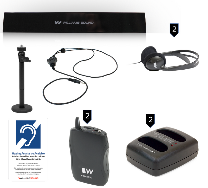 Williams AV SoundPlus® T3 Medium-Area Infrared System with PoE