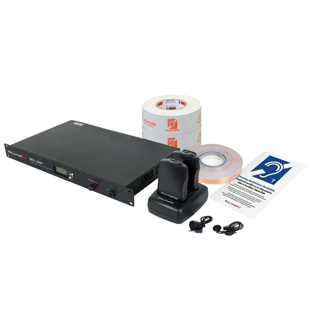 Williams AV Induction loop system with network control