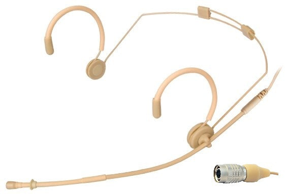 MIC-550AT Professional Headset Microphone for Audio-Technica Wireless Systems. Beige.