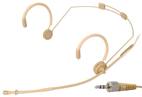 MIC-550SEN Professional Headset Microphone compatible with Sennheiser Wireless Systems. Beige.