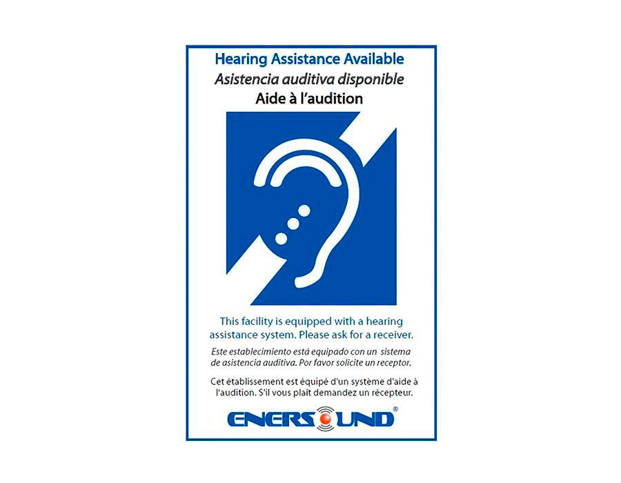 4-Person Assistive Listening System with Neckloops and ADA Plaque (Limited Lifetime Warranty)