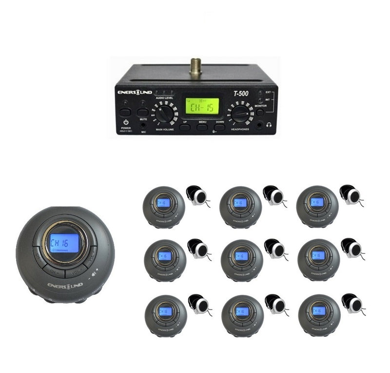 10-Person Enersound Assistive Listening System with ADA Plaque (3-Year Warranty)