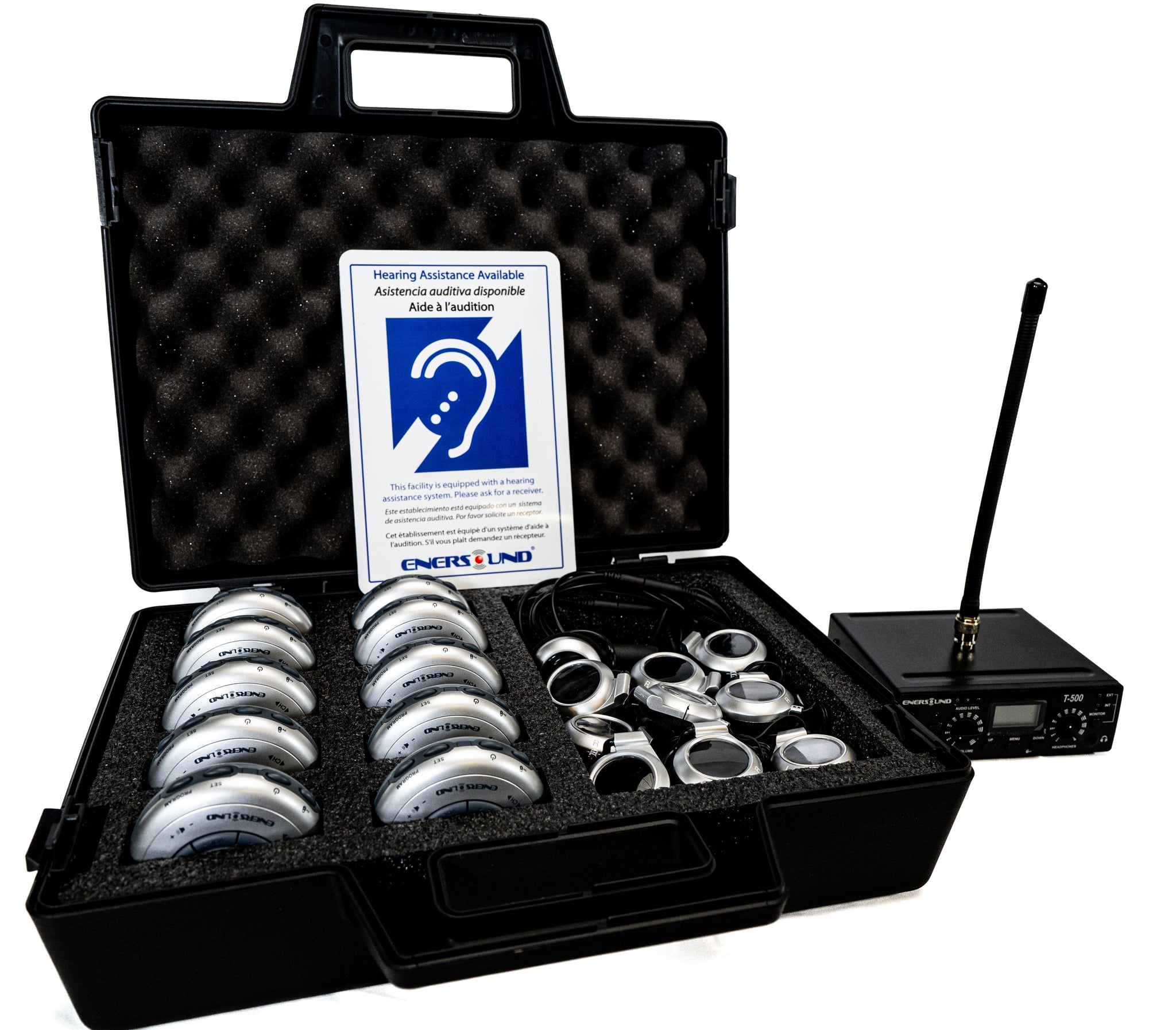 10-Person Assistive Listening System with Neckloops and ADA Plaque (Limited Lifetime Warranty)