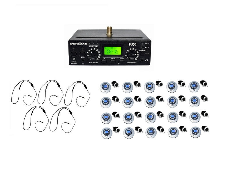 20-Person Assistive Listening System with Neckloops and ADA Plaque (Limited Lifetime Warranty)
