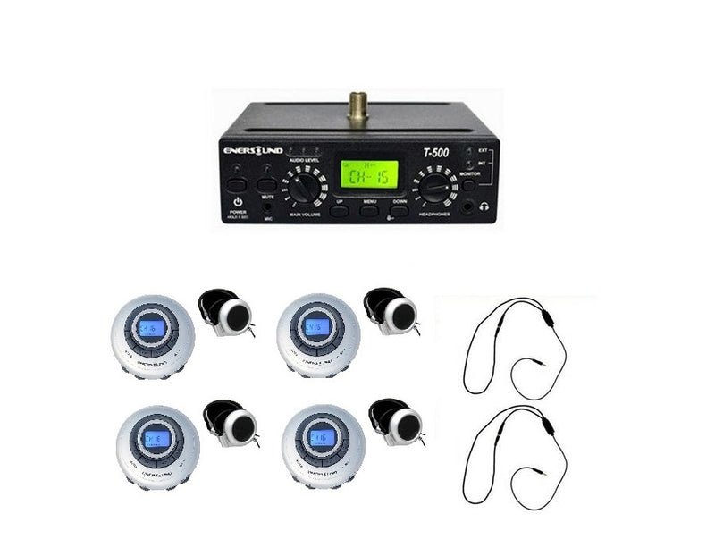4-Person Assistive Listening System with Neckloops and ADA Plaque (Limited Lifetime Warranty)