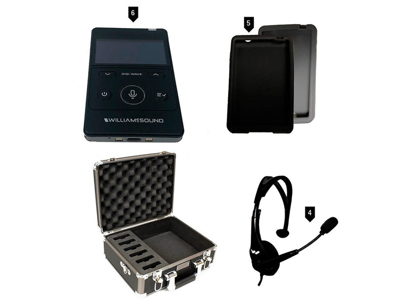 Williams AV DWS COM 6 400 Digi-Wave Wireless Intercom System