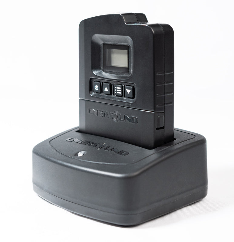 CHR-600 drop-in charger for Enersound TP-600 and TP-600-4 portable transmitters