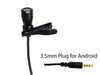 LAV-100BUN Professional Lavalier Microphones with 3.5mm TRRS Plug compatible with Android/Apple Cell Phones and Tablets (2-Pack)