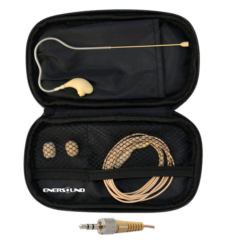 MIC-400SEN Professional Miniature Earset / Headset Microphone compatible with Sennheiser Wireless Systems. Beige.