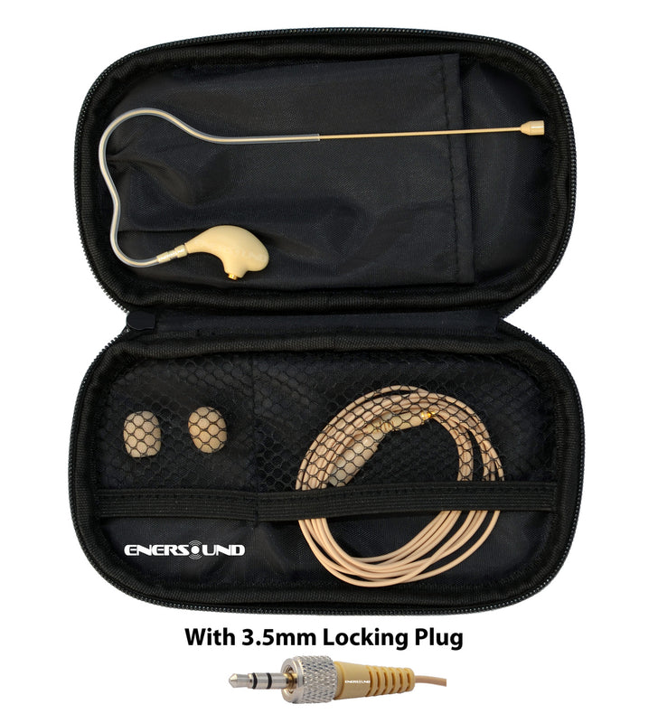 MIC-400SEN Professional Miniature Earset / Headset Microphone compatible with Sennheiser Wireless Systems. Beige.