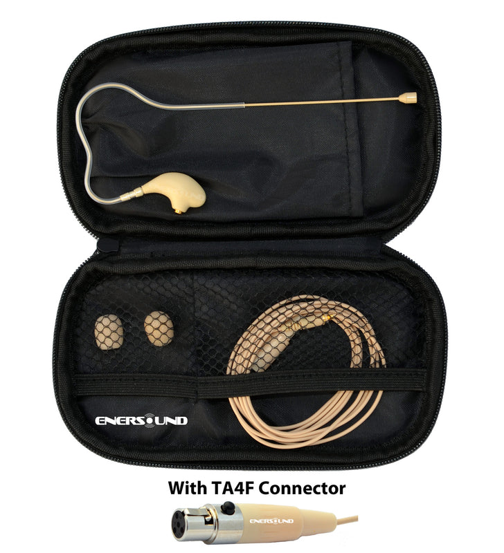 MIC-400SHU Professional Miniature Earset / Headset Microphone compatible with Shure Wireless Systems. Beige.