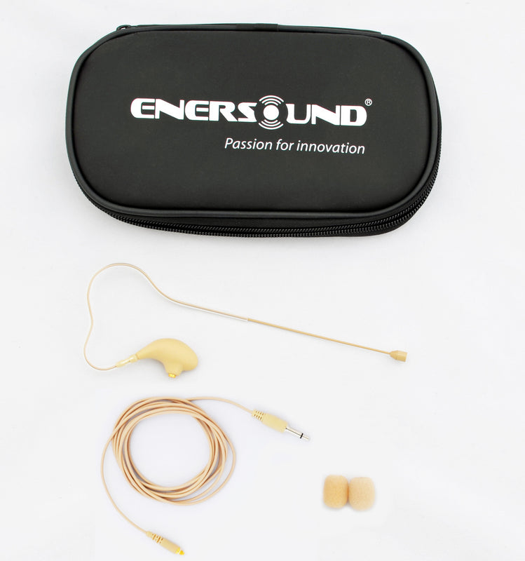 MIC-400MXL Professional Earset / Headset Microphone compatible with AKG / Samson Wireless Systems with Mini XLR. Beige.