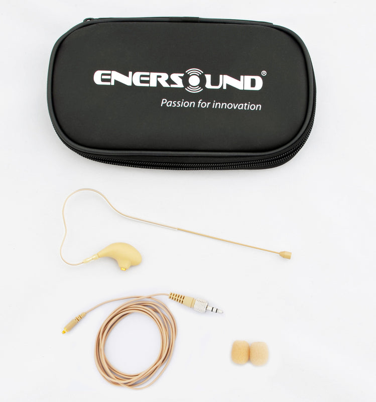 MIC-400SEN Professional Miniature Earset / Headset Microphone compatible with Sennheiser Wireless Systems. Beige.