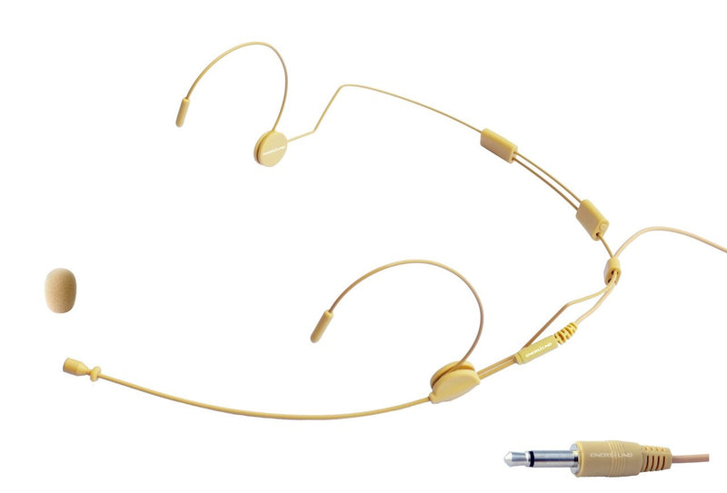 MIC-500 Professional Headset Microphone for  Wireless Systems with 3.5 Mono Connector. Beige.
