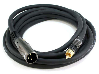 10ft Premium XLR Male to RCA Male Cable