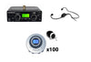 100-Person Translation System with Interpreter Monitor (Lifetime Warranty)