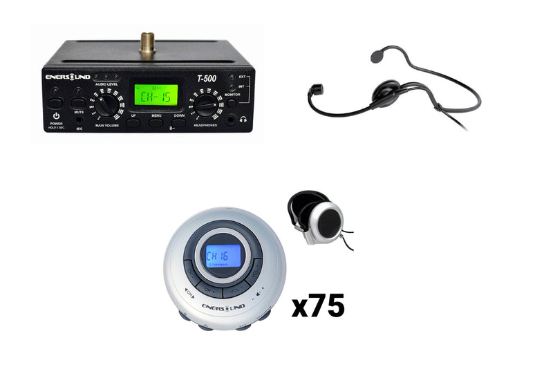 75-Person Translation System with Interpreter Monitor (Lifetime Warranty)