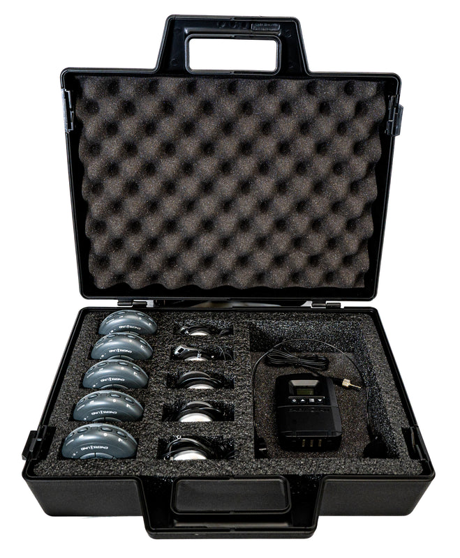 5-Person Portable Translation, Tour Guide System (3 year Warranty)
