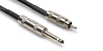 20 feet  1/4 Inch TS plug to RCA male premium cable to connect Enersound T-500 external Monitor to PA System