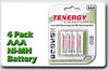 4 AAA Rechargeable Batteries 800mAh Low Self Discharge
