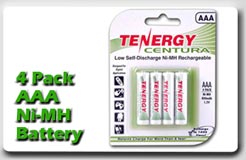 4 AAA Rechargeable Batteries 800mAh Low Self Discharge