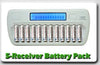 5 -FM Receivers Rechargeable System Pack