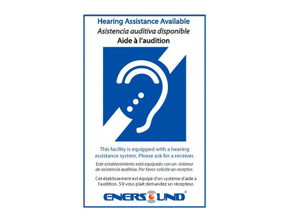 ADA Assistive Listening Plaque