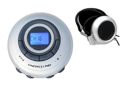 Enersound R-120 receiver with earphone